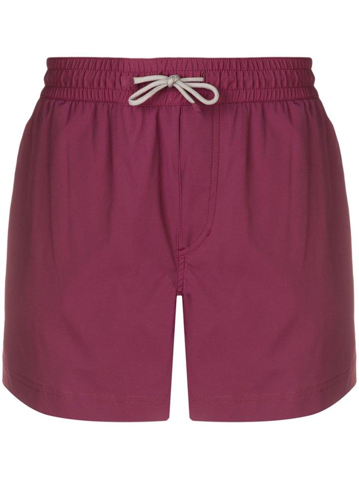 Brunello Cucinelli Elasticated Swimshorts - Red