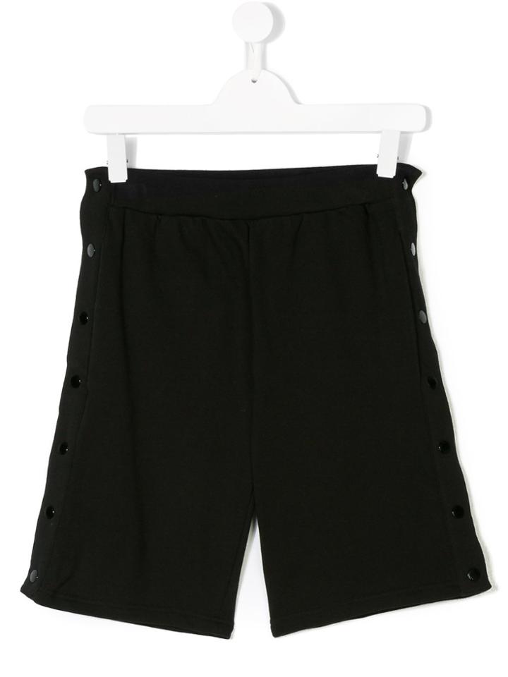 Stella Mccartney Kids Dante Poppers Shorts - Black