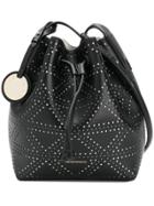 Emporio Armani Embossed Satchel Bag - Black