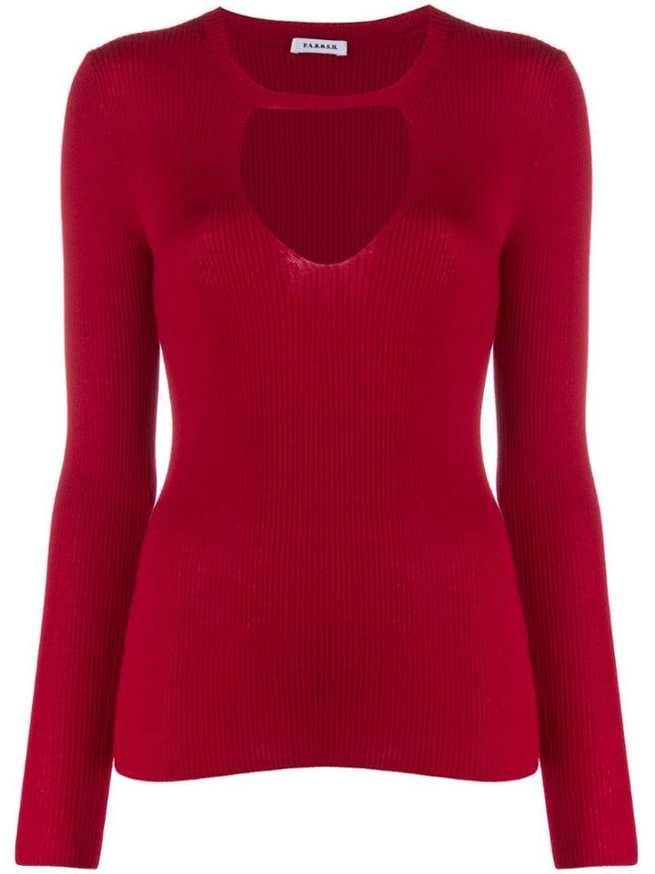 P.a.r.o.s.h. Ribbed Jumper - Red
