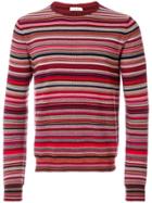 Paolo Pecora Multi-stripe Sweater - Red