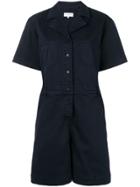 Ymc Open Collar Jumpsuit - Blue