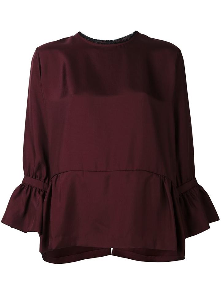 Mcq Alexander Mcqueen Lace Trim Blouse