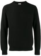 Caruso Round Neck Sweater - Black