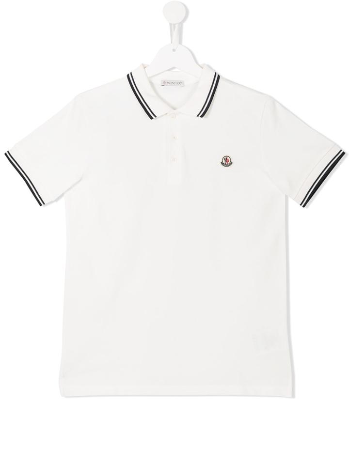 Moncler Kids Classic Polo Shirt - White
