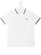 Moncler Kids Classic Polo Shirt - White