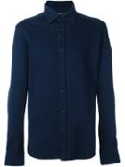 Ermenegildo Zegna Classic Button Down Shirt, Men's, Size: 48, Blue, Cotton