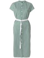 Joseph Issac Stripe Dress - Green
