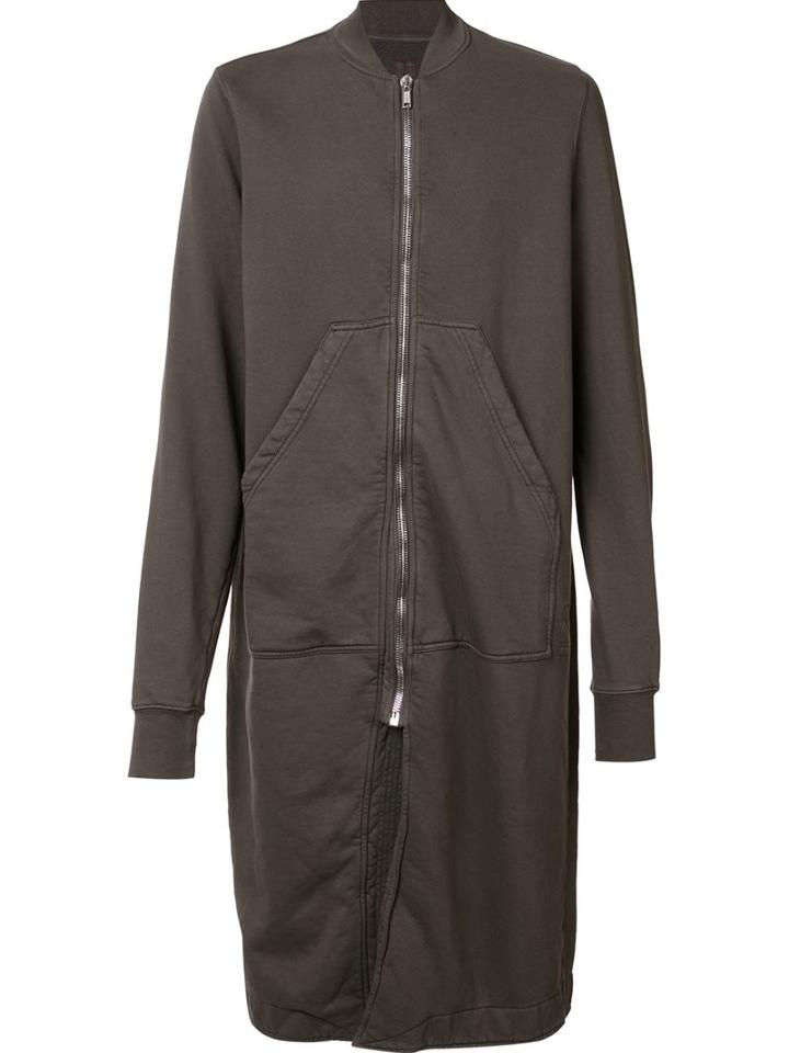 Rick Owens Drkshdw Oversized Bomber Coat, Men's, Size: Large, Grey, Cotton