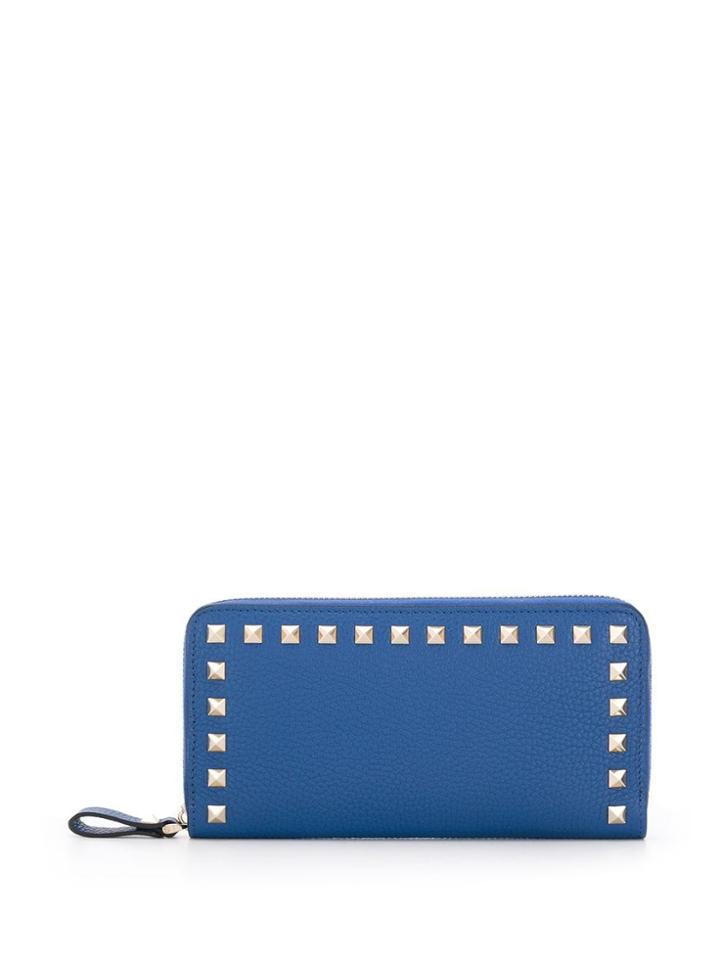Valentino Valentino Garavani Rockstud Zip-around Wallet - Blue