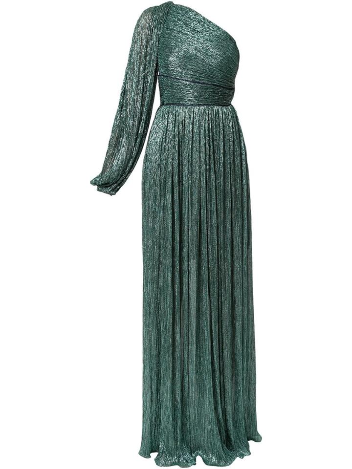 Peter Pilotto Metallic Jersey Gown - Green
