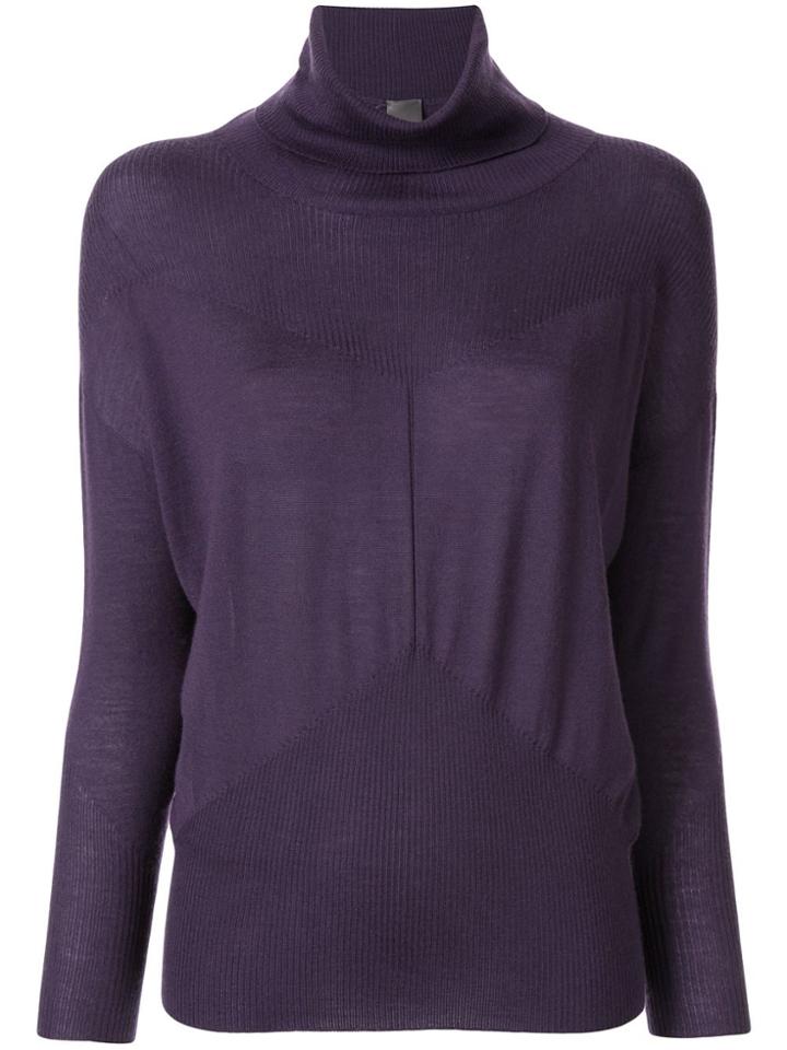 Lorena Antoniazzi Rollneck Cashmere Sweater - Purple