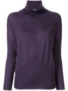 Lorena Antoniazzi Rollneck Cashmere Sweater - Purple