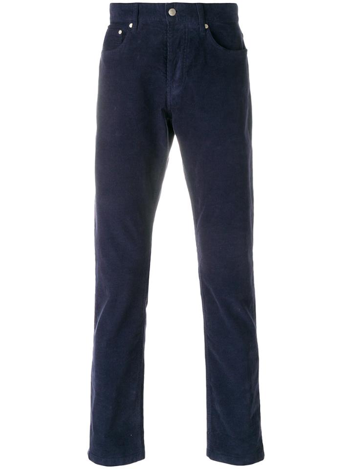 Ami Alexandre Mattiussi Straight Leg Cords - Blue