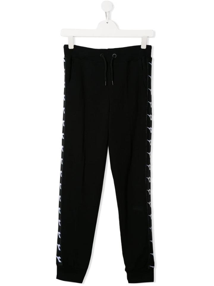 Diadora Junior Logo Trackpants - Black