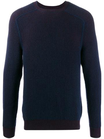 Sease Cashmere Reversible Knit Jumper - Blue