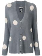 Suzusan Polka Dot Cardigan - Grey