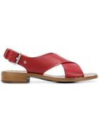 Church's Cross Over Strap Sandals - Red