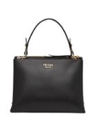 Prada Large Deux Tote - Black