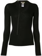 Nina Ricci - Neck Strap Jumper - Women - Silk/wool - M, Black, Silk/wool