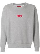 424 Fairfax Logo Print Sweatshirt - Grey