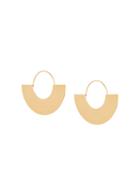 Ca & Lou Hoop Earrings, Women's, Metallic