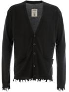 Uma Wang Frayed Edge Cardigan - Black