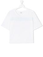 Kenzo Kids Teen Logo Printed T-shirt - White