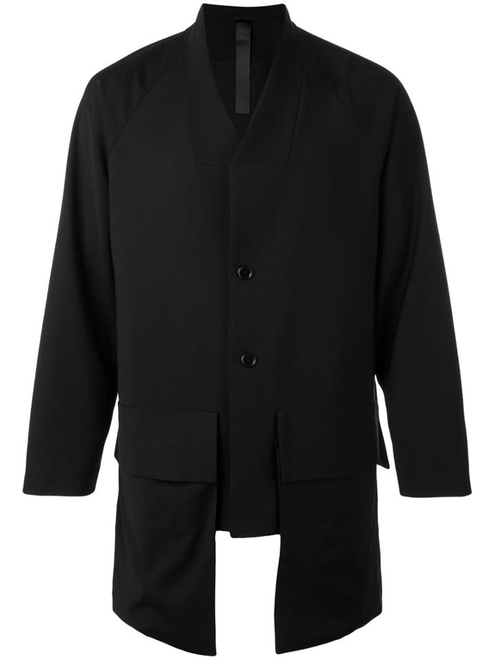 Odeur - Pocket Detail Jacket - Unisex - Spandex/elastane/wool - Xs, Black, Spandex/elastane/wool