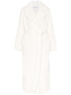 Stand Faustine Faux Fur Belted Coat - White