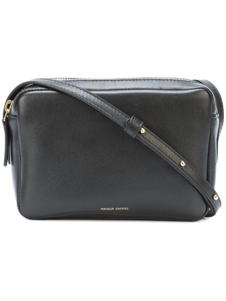 Mansur Gavriel Double Zip Crossbody - Black