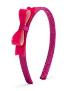 Monnalisa - Side-bow Headband - Kids - Acrylic/polyester - One Size, Girl's, Pink/purple