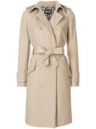 Just Cavalli Double Breasted Trench Coat - Brown