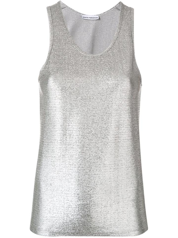 Paco Rabanne High Shine Top - Metallic
