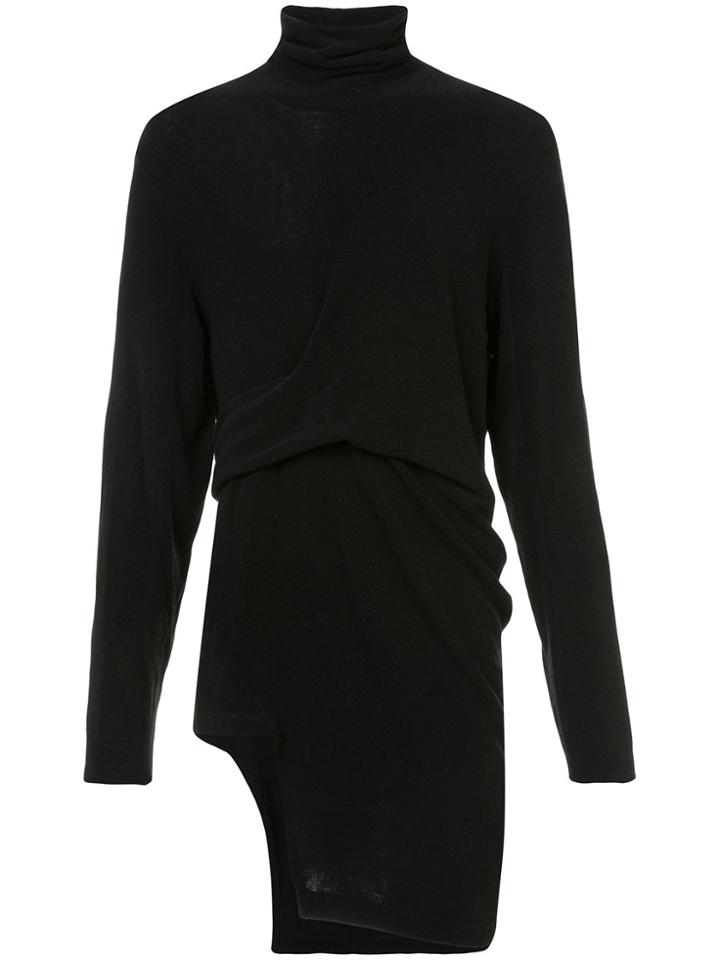 Bmuet(te) Asymmetric Long Turtleneck Jumper - Black