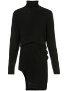 Bmuet(te) Asymmetric Long Turtleneck Jumper - Black