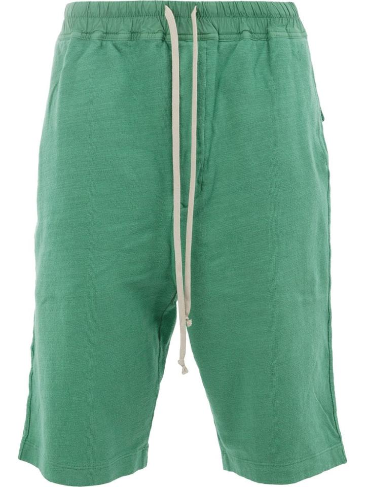 Rick Owens Drkshdw Drawstring Bermuda Shorts - Green