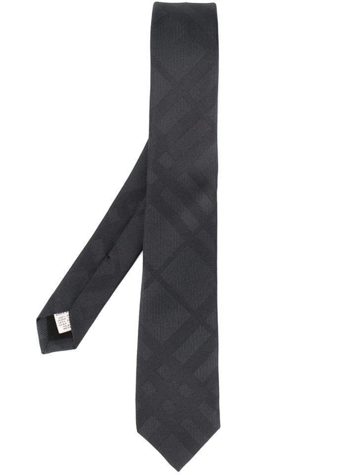 Burberry Textured Tie - Grey