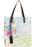 Marni Shopper Tote Bag - White