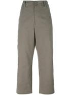 Golden Goose Deluxe Brand Straight Leg Trousers, Men's, Size: Small, Green, Cotton