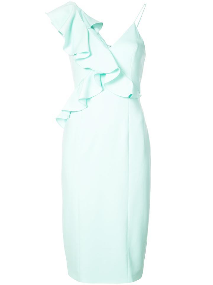 Jay Godfrey Frill Trim Dress - Green
