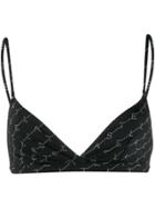 Stella Mccartney Monogram Bikini Top - Black