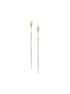 Wouters & Hendrix Gold 18kt Yellow Gold 'crow's Claw' Long Earrings -