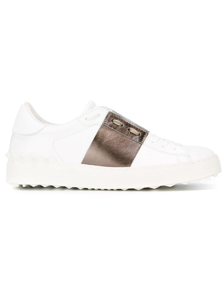 Valentino Open Sneakers, Women's, Size: 35, White, Calf Leather/rubber