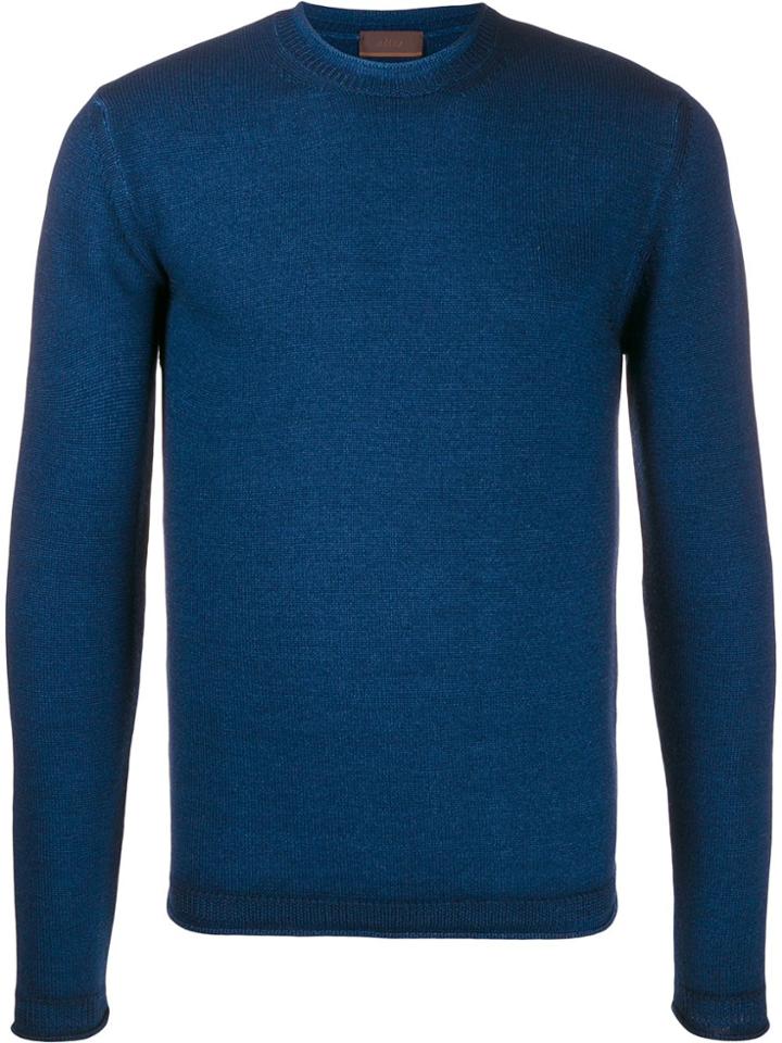 Altea Rolled Trim Jumper - Blue