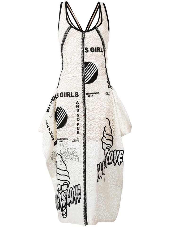 Stella Mccartney - Embroidered Lace Dress - Women - Cotton/polyamide/polyester/viscose - 40, Nude/neutrals, Cotton/polyamide/polyester/viscose