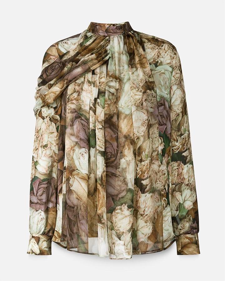 Christopher Kane Rose Wrap Blouse