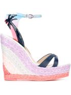 Sophia Webster Lucita Wedge Sandals, Women's, Size: 40, Leather/nylon/rubber