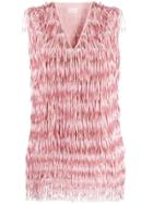 Giamba Ombre Fringe Blouse - Pink