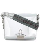 Off-white Binder Clip Mirror Bag - Metallic